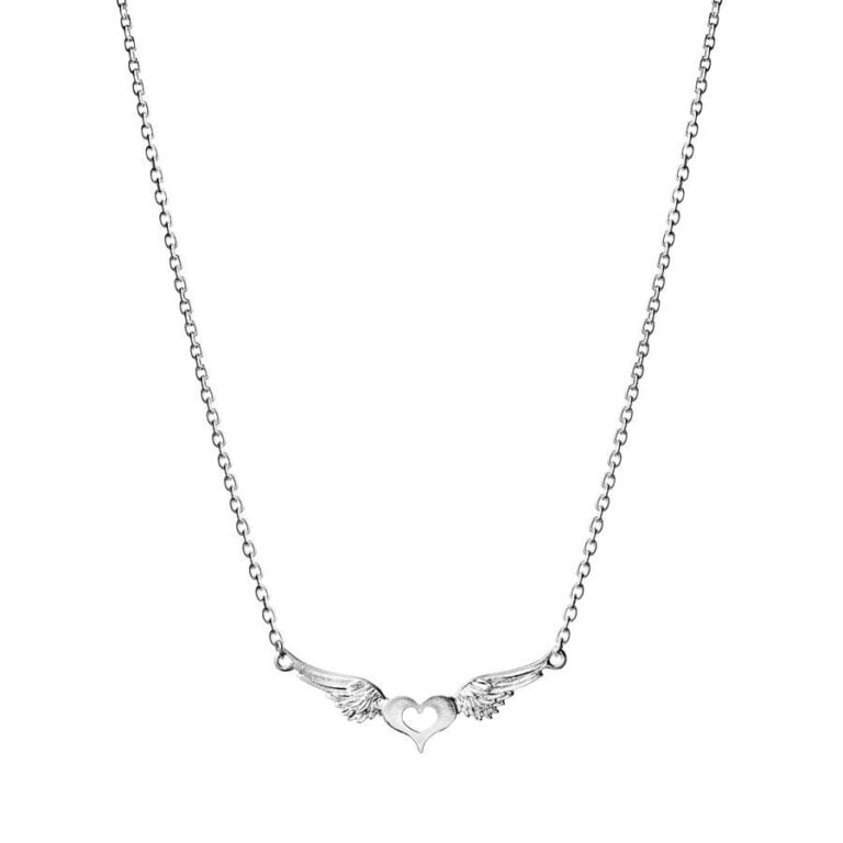 Lumoava Rakkain kaulakoru hopea